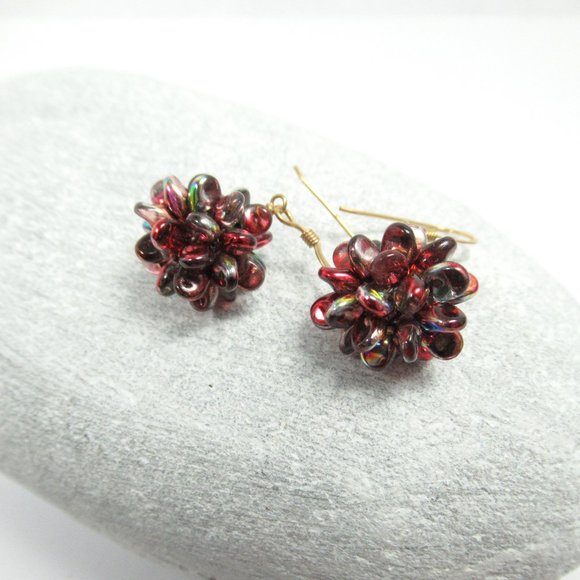 Handwoven earrings - Picture 2 of 7